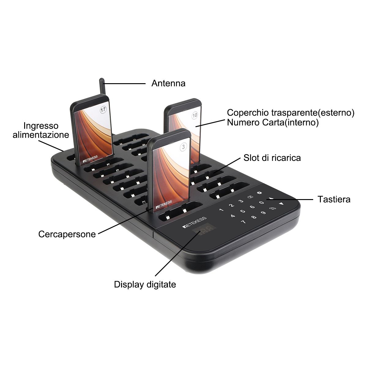 td173 pager system size