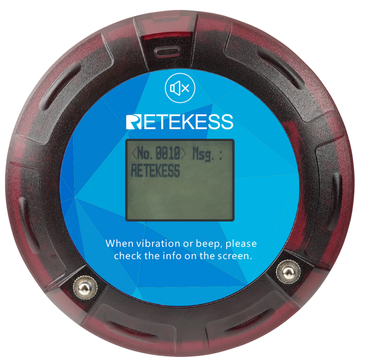 pager with cancel key long range paging system